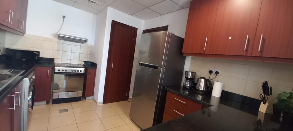 Kitchen or kitchenette, oven, stove, toaster