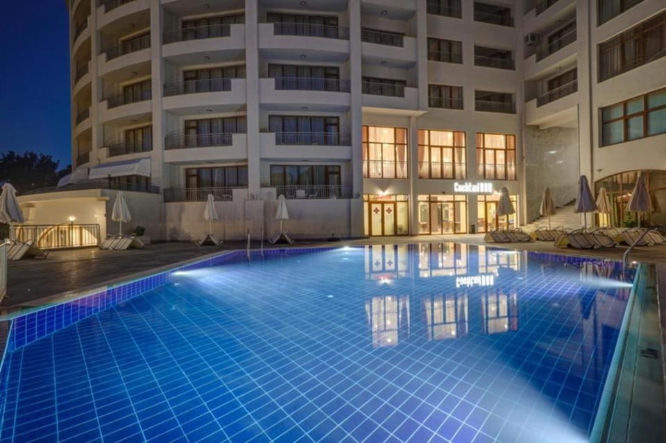 Property building, Night, Pool view