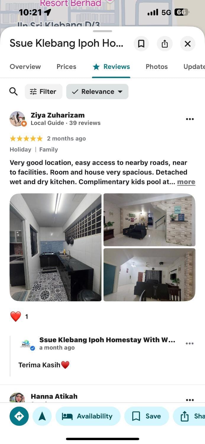 Ssue Klebang Ipoh Homestay With Complementary Pool & High Speed internet WIFI House in Ipoh