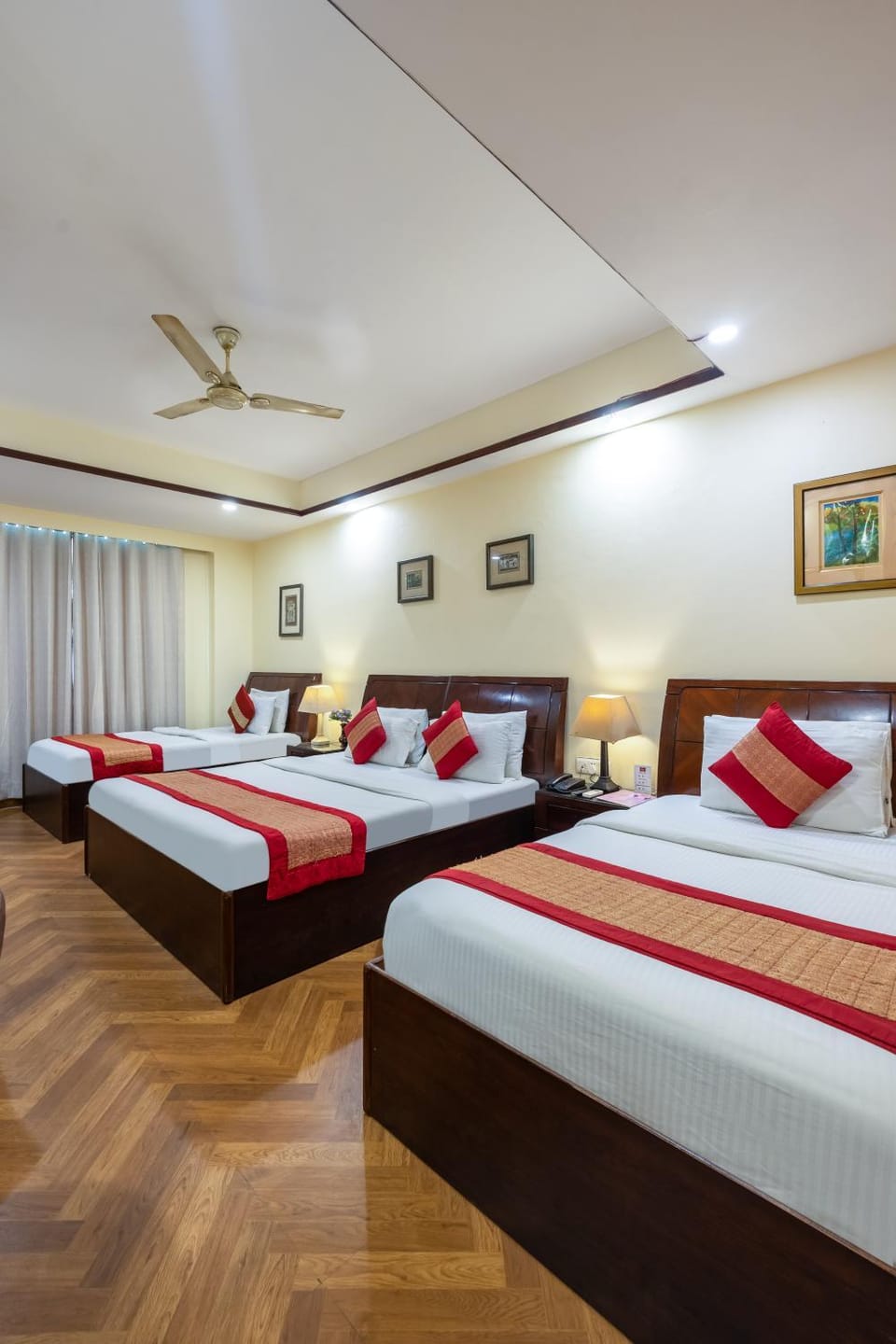 Bed, Photo of the whole room, Bedroom, air conditioner