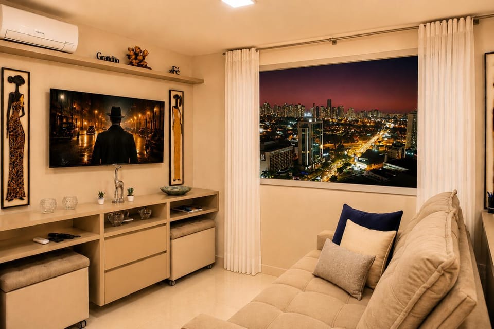 TV and multimedia, Living room, City view, air conditioner