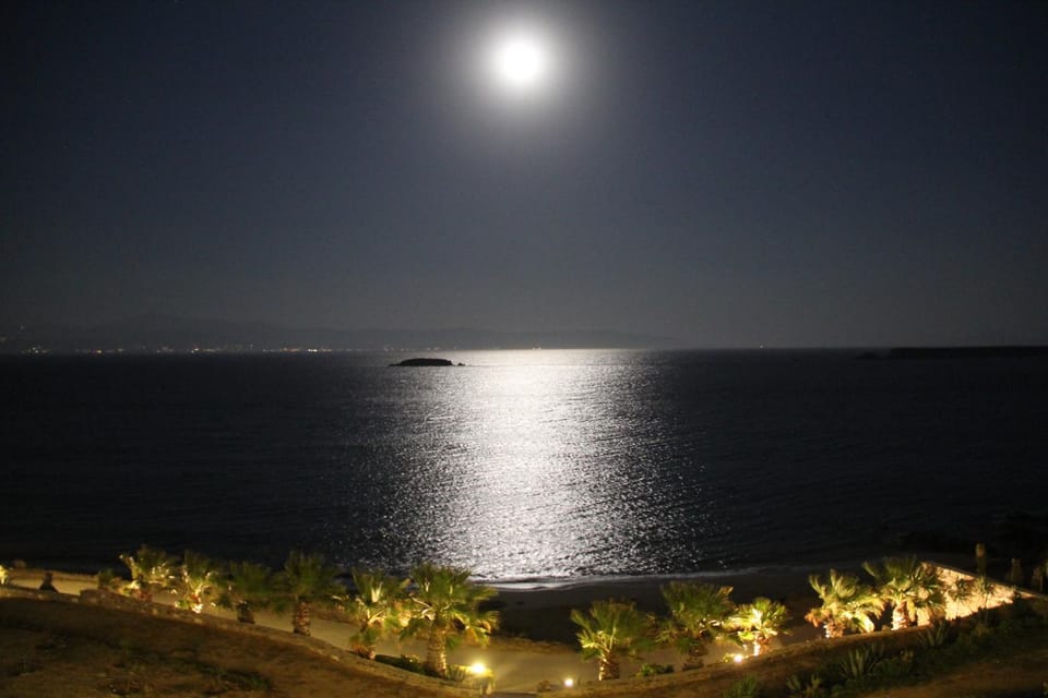 Night, Natural landscape, Sea view