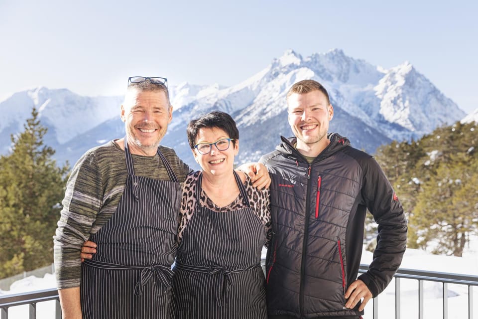Day, People, Natural landscape, Winter, Mountain view, Family