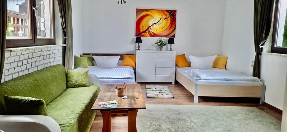 Bed, Living room, Photo of the whole room, Bedroom