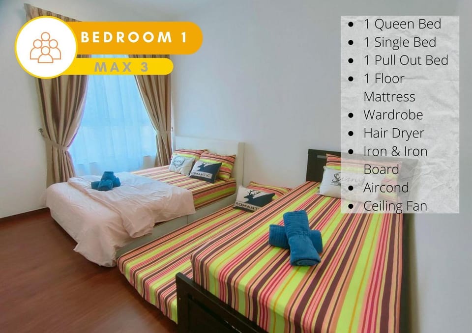 Bed, Photo of the whole room, Bedroom, fireplace, towels, air conditioner