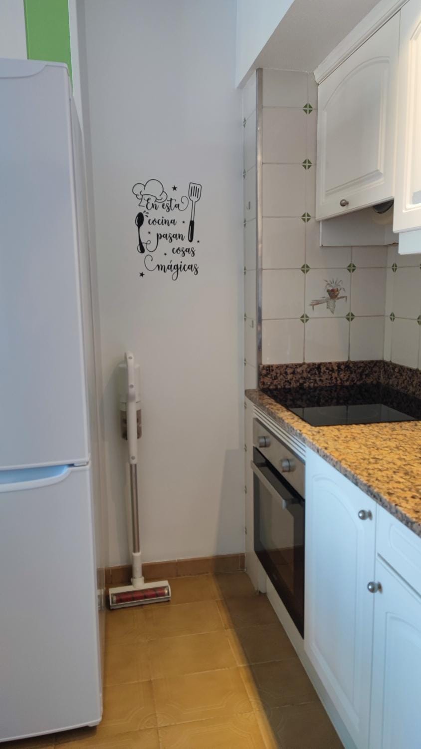 Kitchen or kitchenette, oven