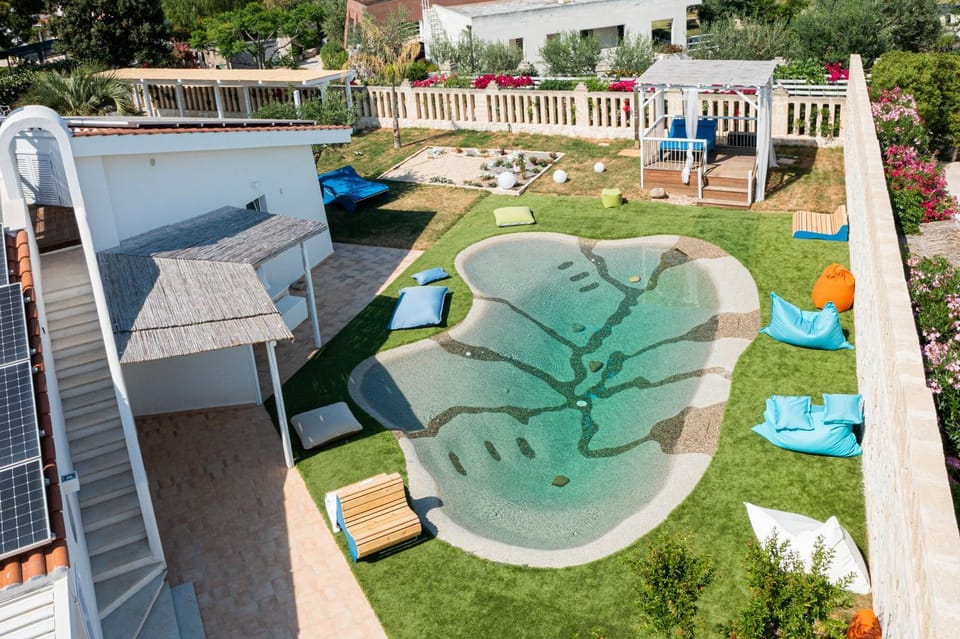 Bird's eye view, Swimming pool