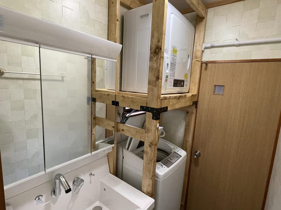 Toilet, washing machine, dryer
