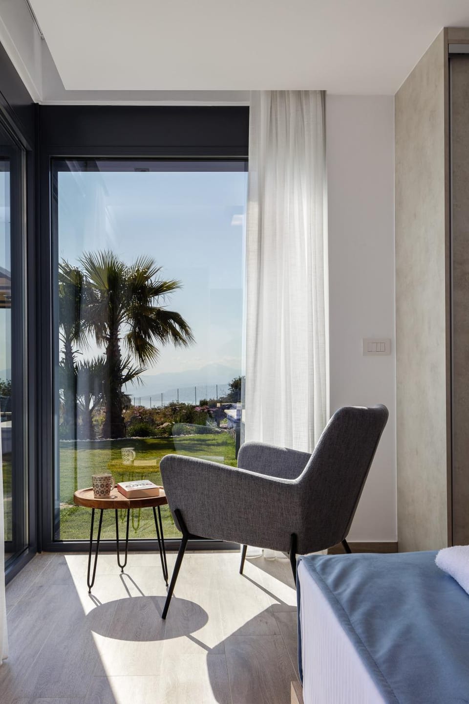 Seating area, Bedroom, Sea view