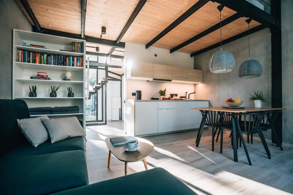 Library, Kitchen or kitchenette, Living room, Photo of the whole room, Dining area