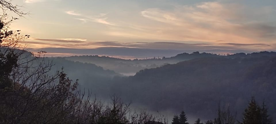 Natural landscape, Mountain view, Sunset