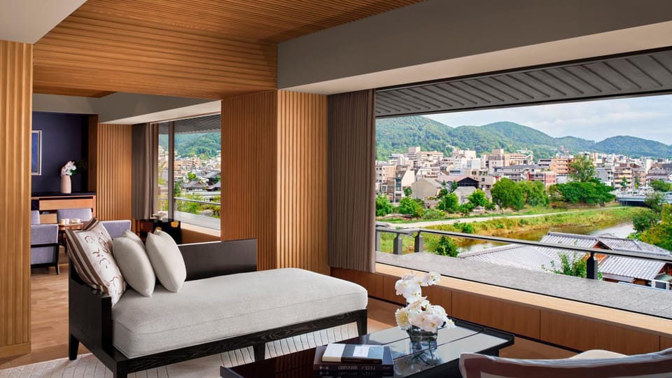 Natural landscape, Living room, Seating area, Mountain view