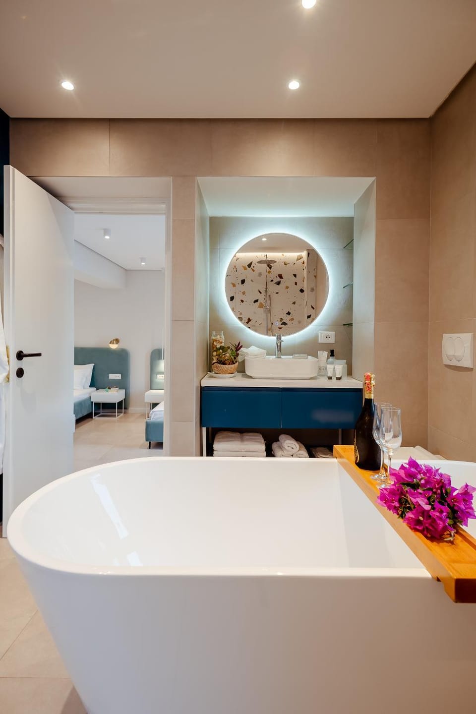 Bathroom, Sea view, Bath