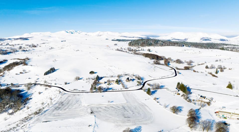 Natural landscape, Bird's eye view, Winter