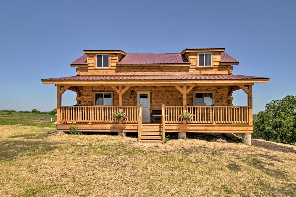 Cabin on 35-Acre Farm in Blanchardville w/ Trails! Cabin in Wisconsin