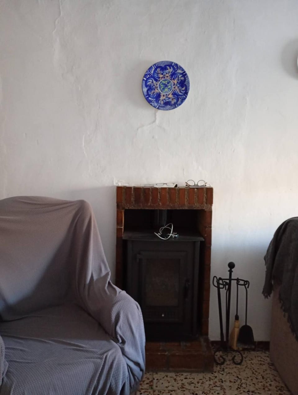Living room, fireplace