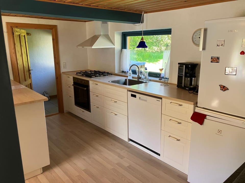 Kitchen or kitchenette, dishwasher, oven
