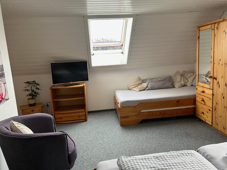 Communal lounge/ TV room, Bed, Photo of the whole room