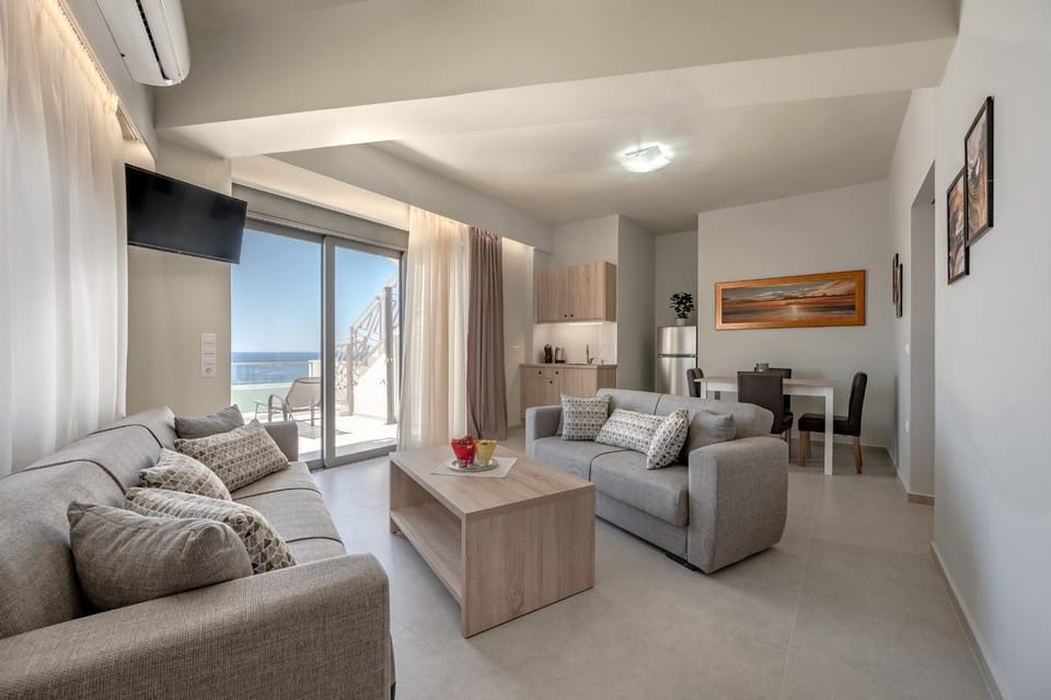 Living room, Seating area, Sea view
