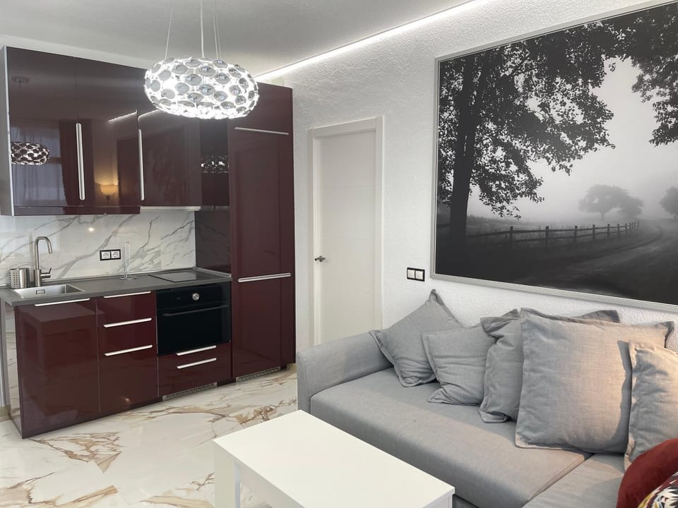 Kitchen or kitchenette, minibar