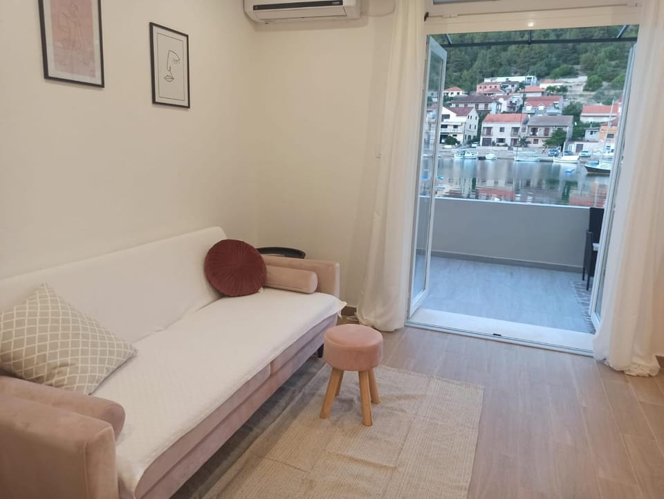 Living room, Seating area, Sea view, Street view