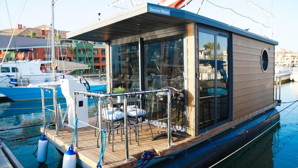 La Maison Bateau Sotogrande Docked boat in Spain