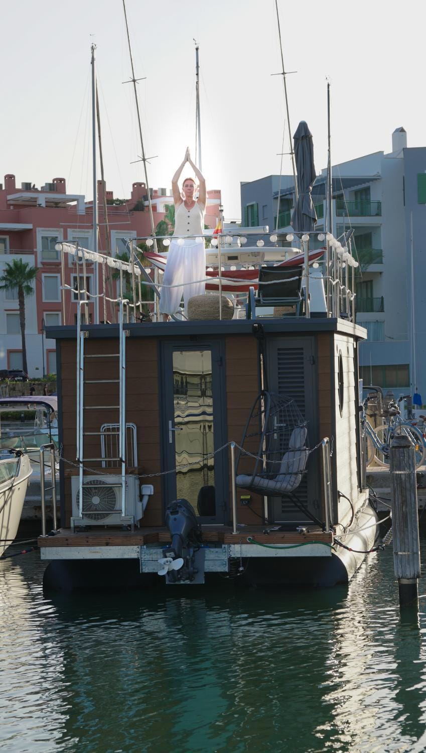La Maison Bateau Sotogrande Docked boat in Spain