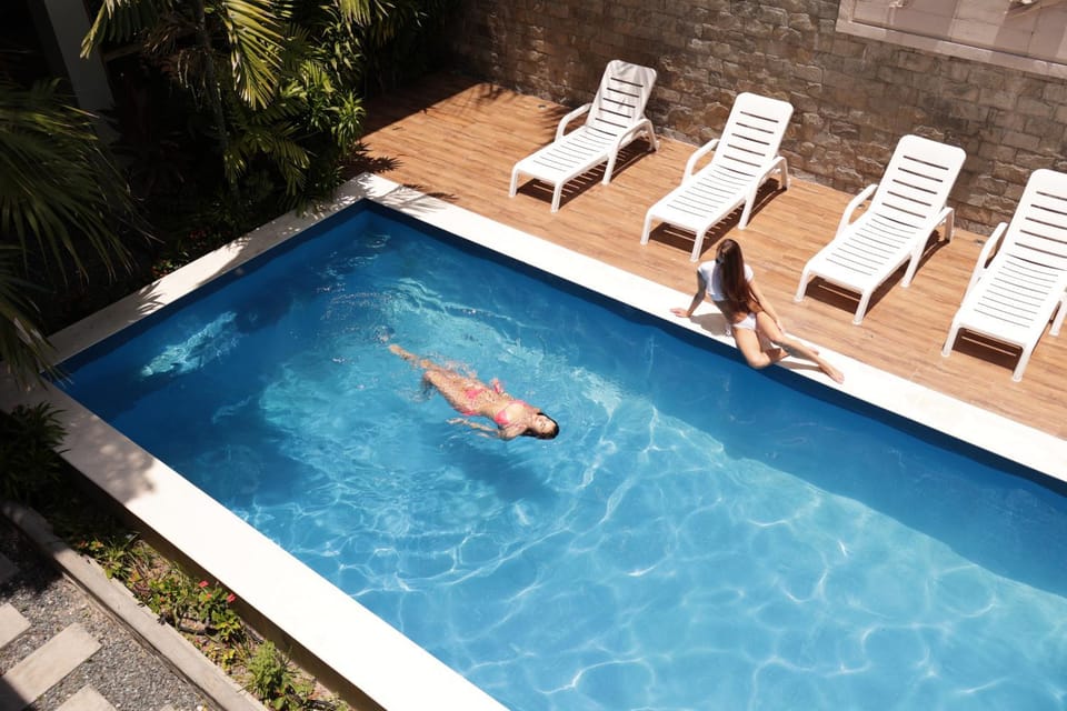 People, Pool view, Swimming pool
