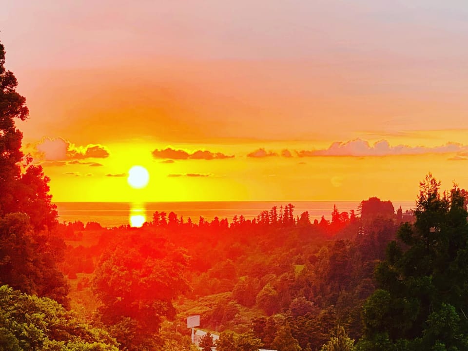 Natural landscape, Balcony/Terrace, Sunset