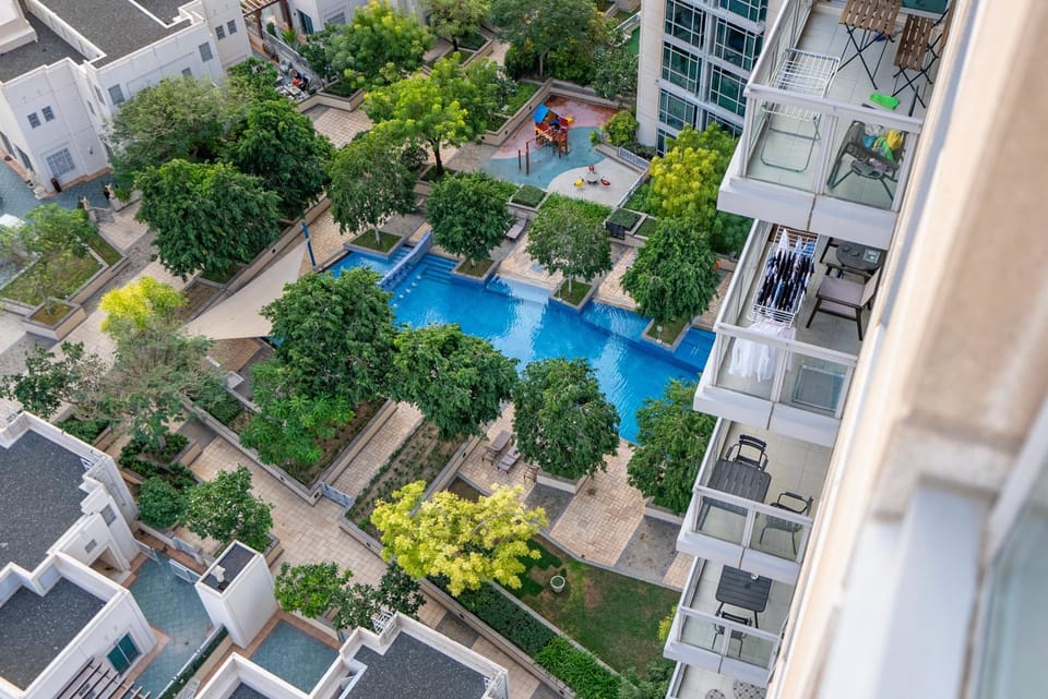 Bird's eye view, Pool view, Swimming pool