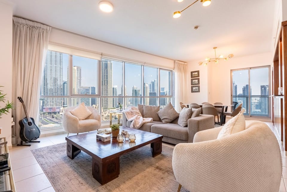 Living room, City view