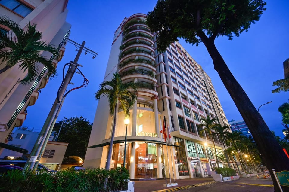 Property building, Night, City view