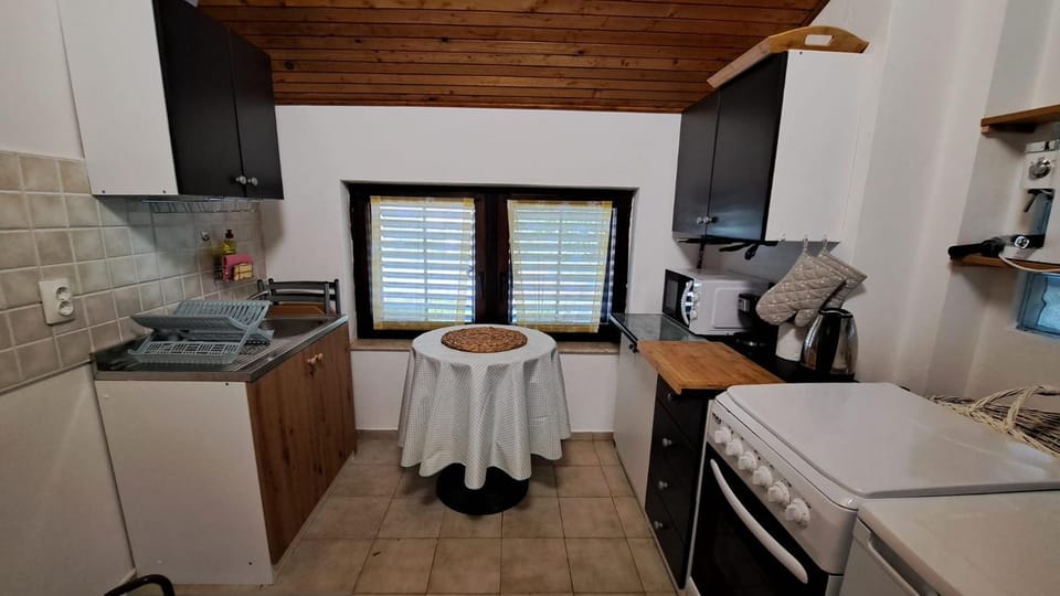 Kitchen or kitchenette, Dining area, oven, stove