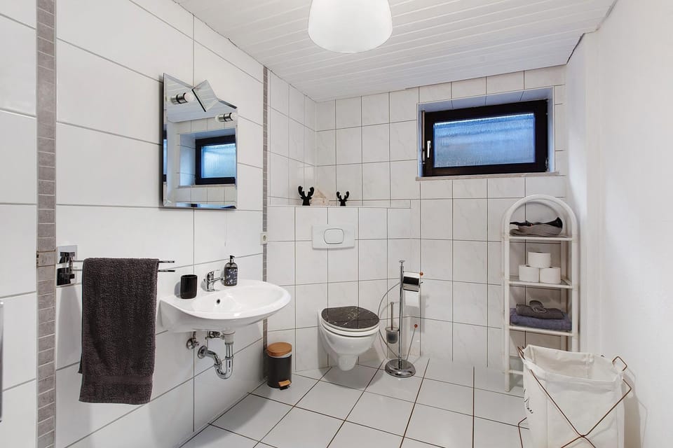 Bathroom, Living room