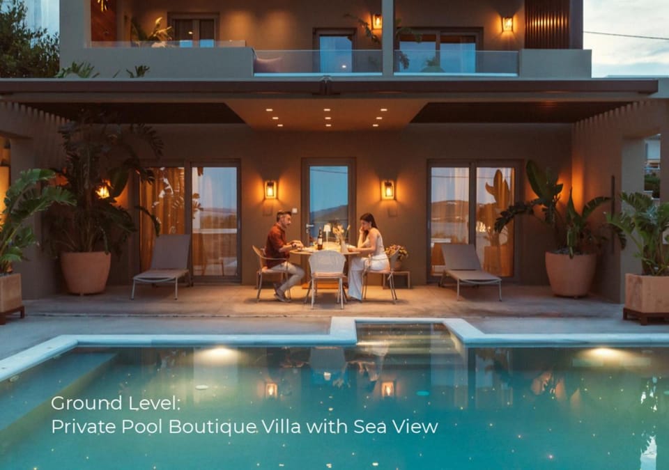 Property building, Patio, People, Dining area, Guests, Pool view, Swimming pool