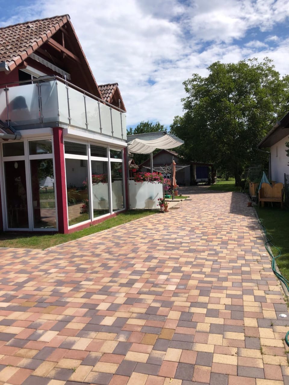 Property building, Garden view