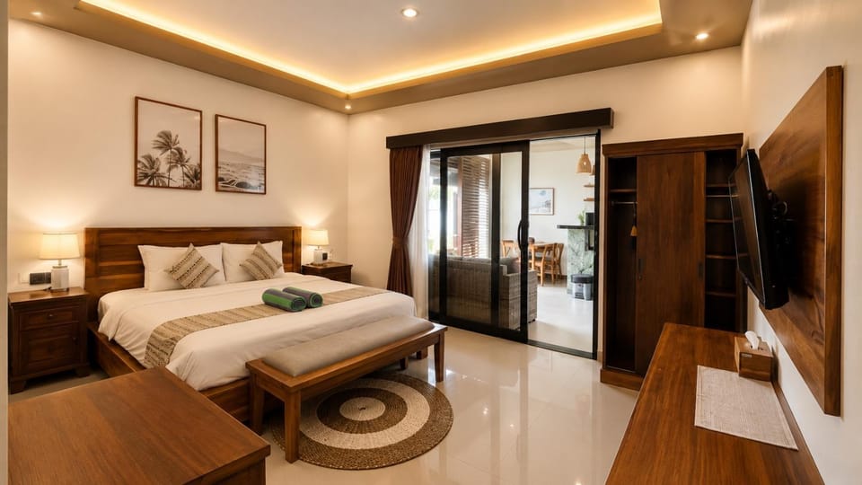 Bed, TV and multimedia, Photo of the whole room, Bedroom, towels, wardrobe
