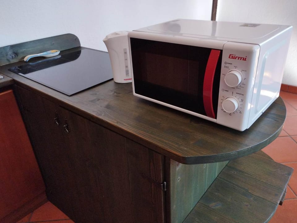 Kitchen or kitchenette, minibar, stove