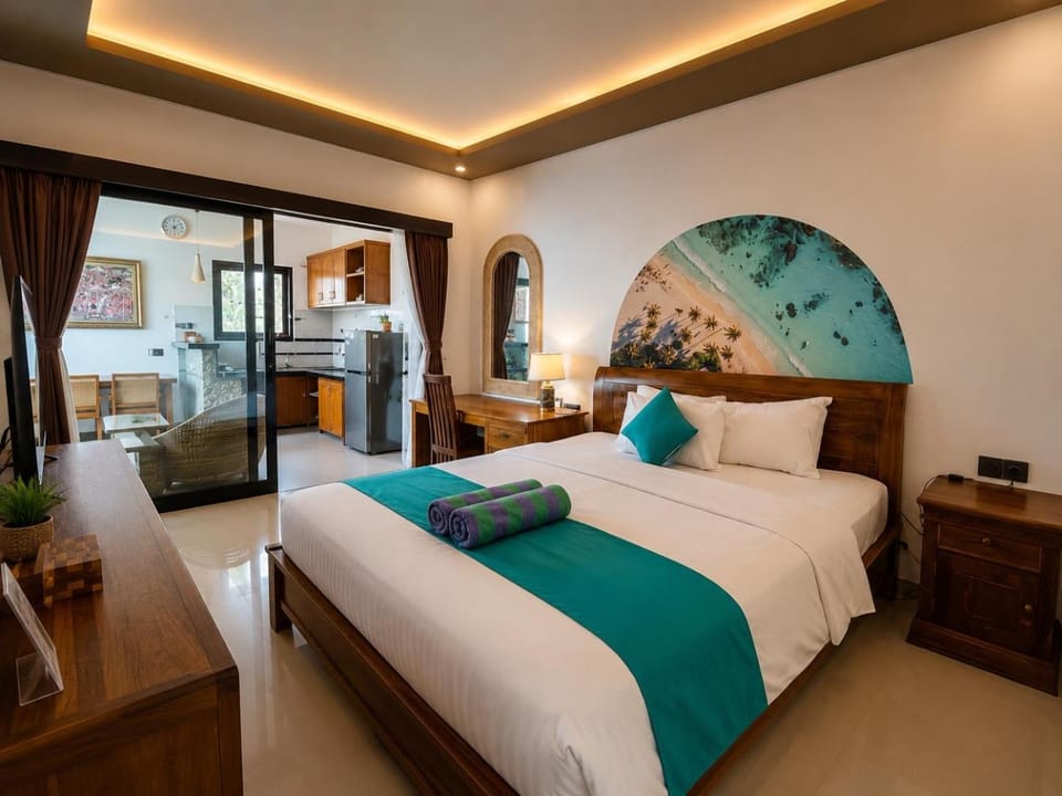 Bed, Kitchen or kitchenette, Living room, Photo of the whole room, Seating area, Bedroom, towels