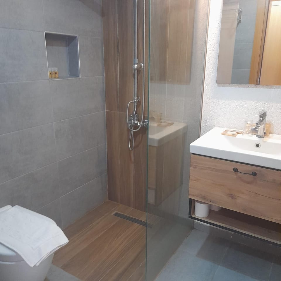 Shower, Toilet, Bathroom, towels