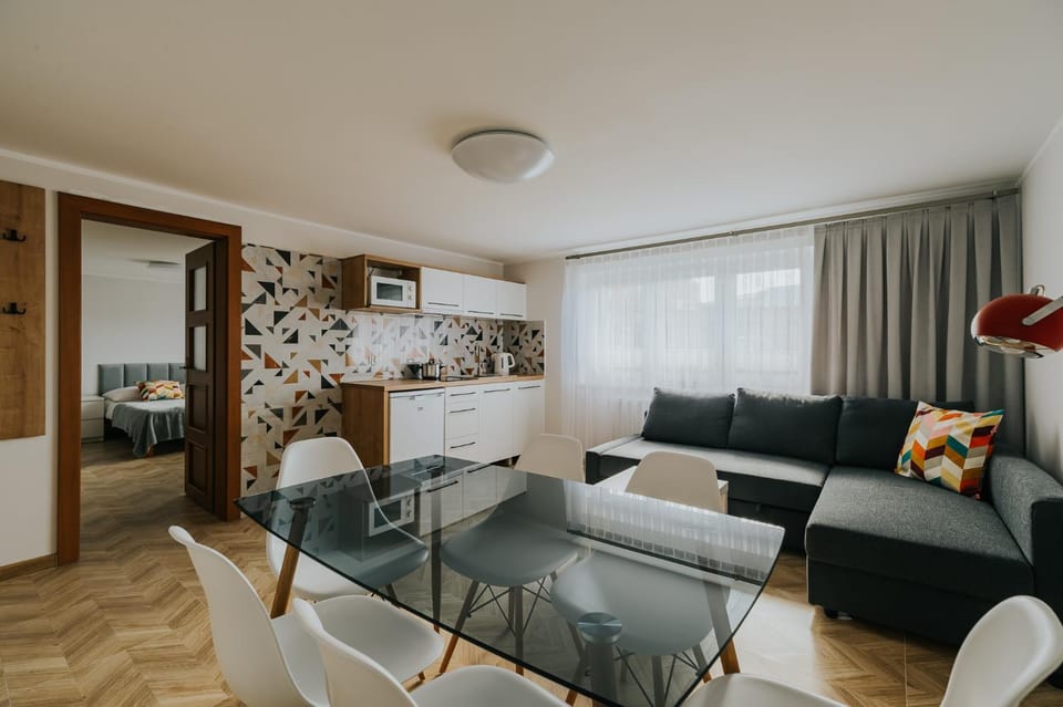 Kitchen or kitchenette, Living room, Photo of the whole room, Seating area, Dining area