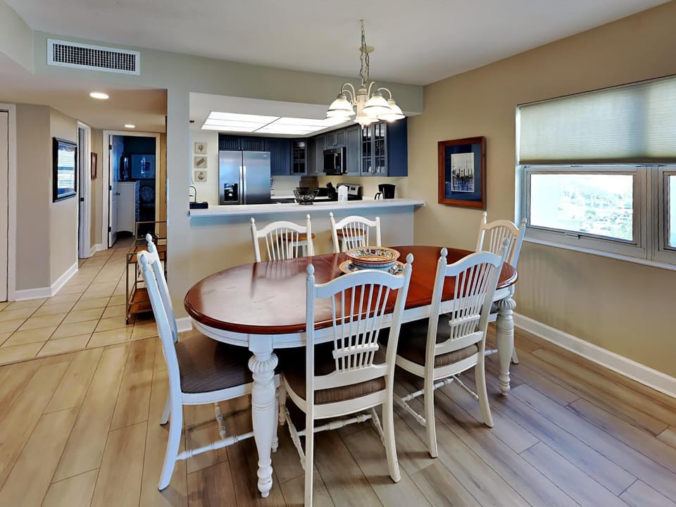 Kitchen or kitchenette, Seating area, Dining area, Sea view, furniture, kitchen, air conditioner