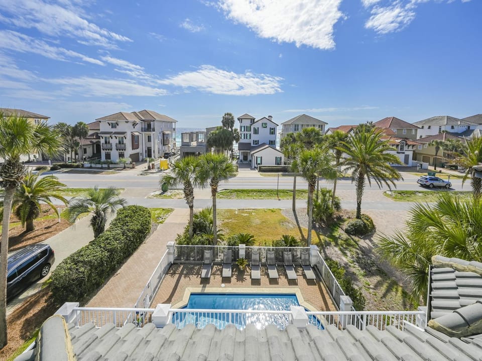 Neighbourhood, Bird's eye view, Garden, Pool view, Swimming pool
