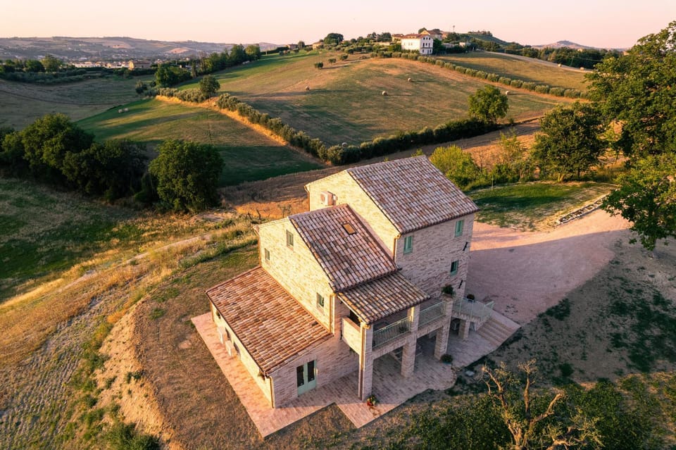 Bird's eye view, Sunset