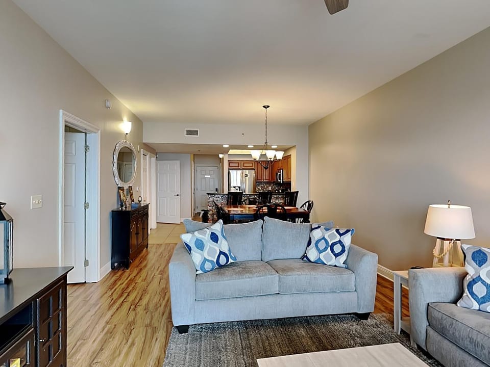 Kitchen or kitchenette, Living room, Seating area, furniture, air conditioner