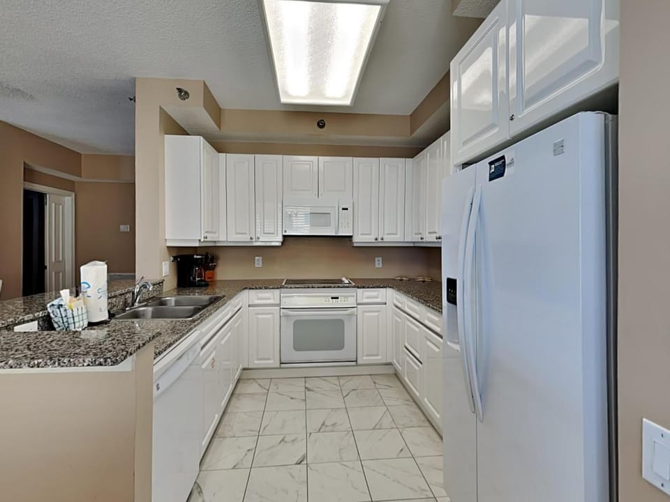 Kitchen or kitchenette, microwave, oven, stove, kitchen