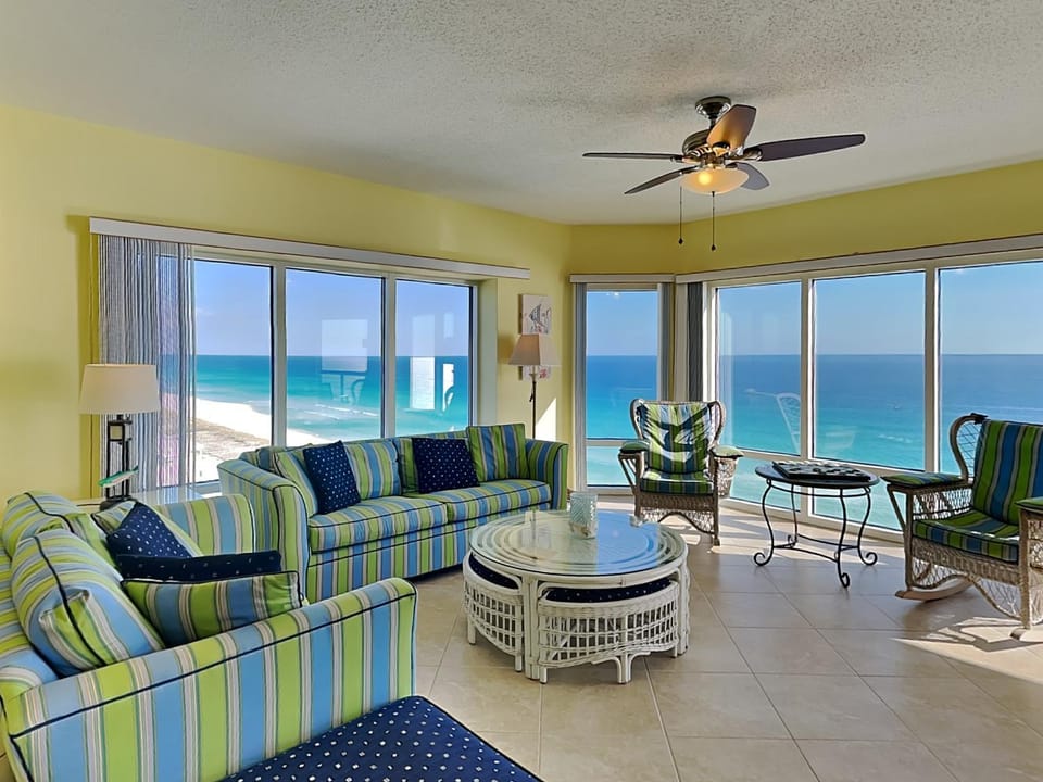Living room, Seating area, Beach, Sea view, furniture
