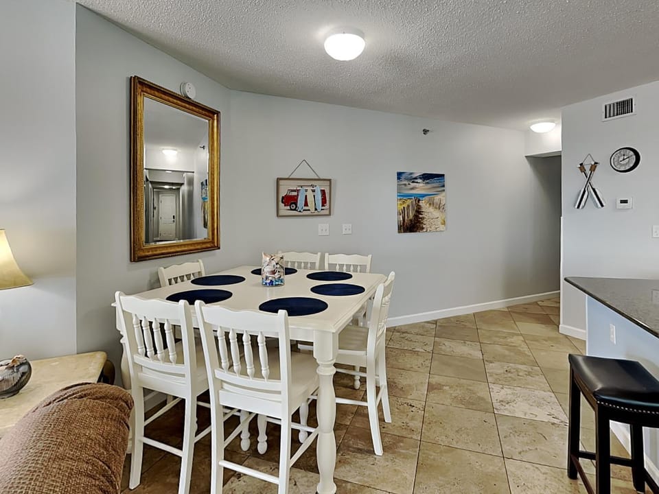 Dining area, furniture, air conditioner