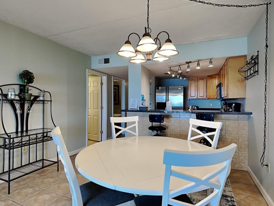 Kitchen or kitchenette, Dining area, furniture, air conditioner