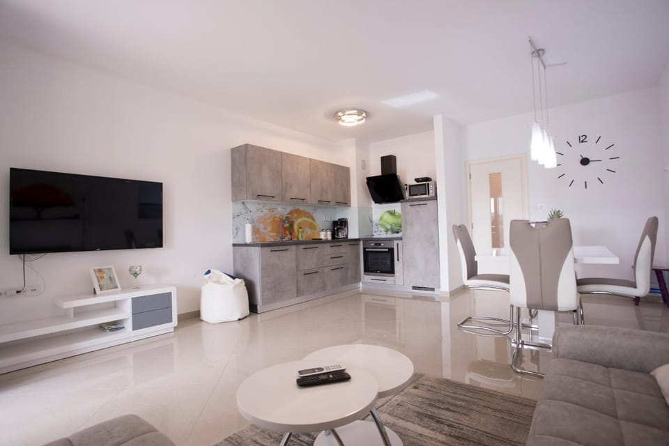 Living room, kitchen